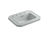 KOHLER K-2325-8-95 Kathryn Drop-in bathroom sink with 8" widespread faucet holes
