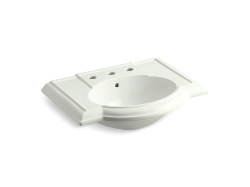KOHLER K-2295-8-NY Devonshire Bathroom sink with 8" widespread faucet holes
