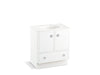 KOHLER K-99503-TK-1WA Jacquard 30" bathroom vanity cabinet with toe kick, 2 doors and 1 drawer