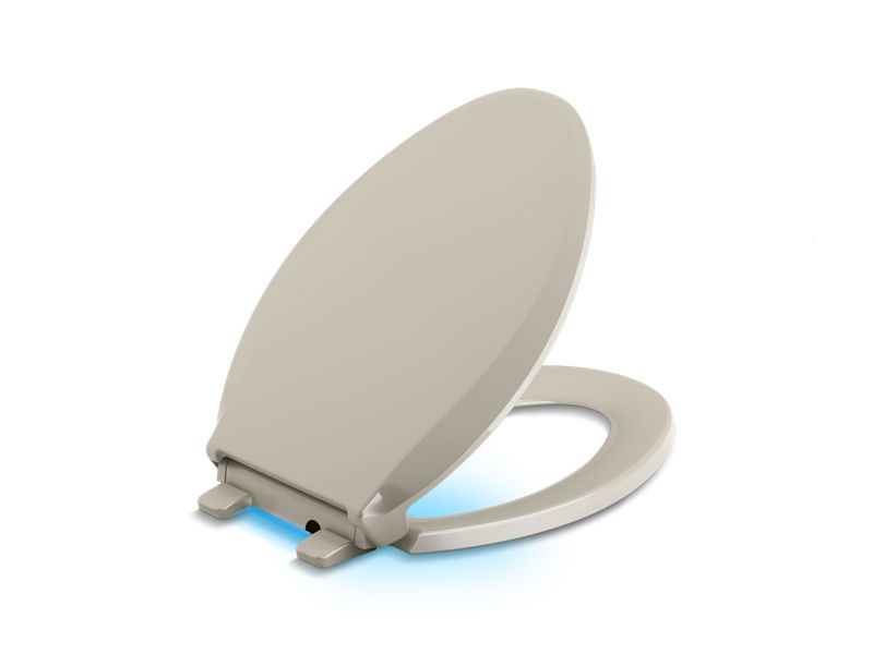 KOHLER K-75796 Cachet Nightlight Quiet-Close elongated toilet seat