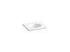 KOHLER K-2791-8 Ceramic/Impressions 25" oval vanity-top bathroom sink with 8" widespread faucet holes