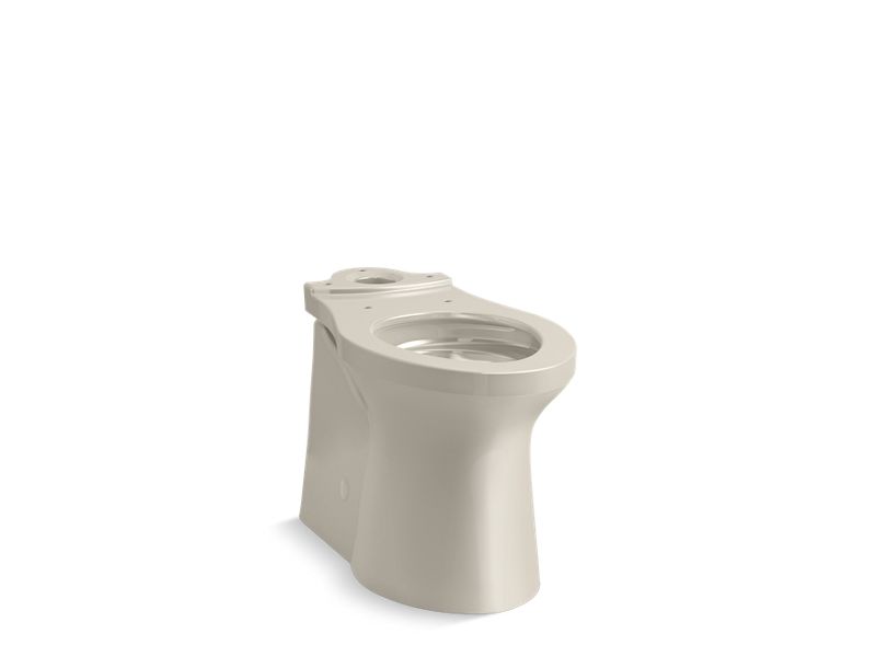 KOHLER K-20485 Irvine Comfort Height Elongated chair-height toilet bowl with ContinuousClean, Comfort Height, skirted trapway, seat not included