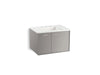 KOHLER K-99541-L-1WT Jute 30" wall-hung bathroom vanity cabinet with 1 door and 1 drawer on left