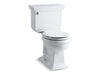 KOHLER 3933-U Memoirs Stately Two-piece round-front 1.28 gpf chair height toilet with insulated tank