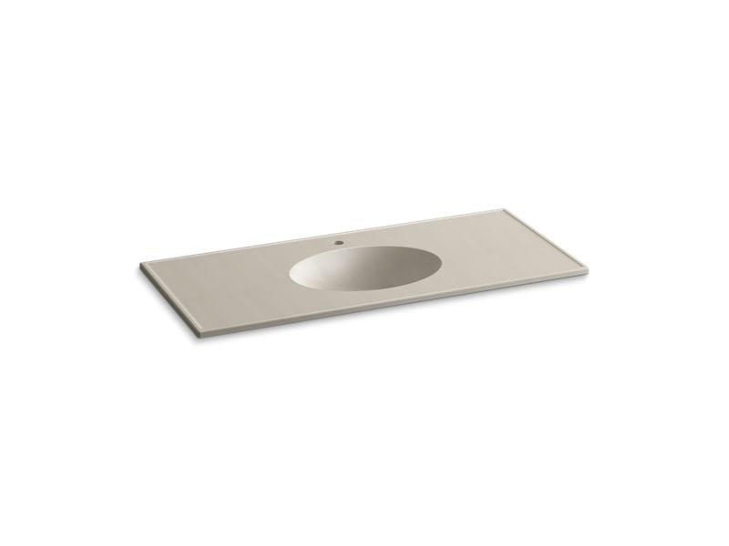 KOHLER K-2891-1 Ceramic/Impressions 49" Vitreous china vanity top with integrated oval sink