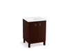 KOHLER K-99500-LG-1WG Jacquard 24" bathroom vanity cabinet with furniture legs and 2 doors