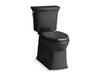 KOHLER 5709-7 Corbelle Comfort Height Continuousclean Two-Piece Elongated 1.28 Gpf Chair Height Toilet With Continuousclean Technology in Black