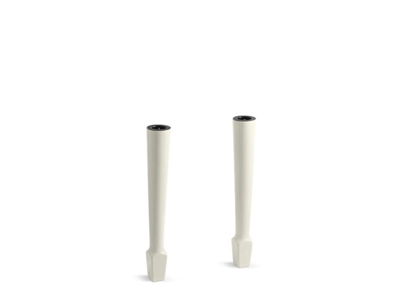 KOHLER 6617-96 Harborview 4-1/8"X 26-5/8" High Fireclay Legs (Pair) in Biscuit