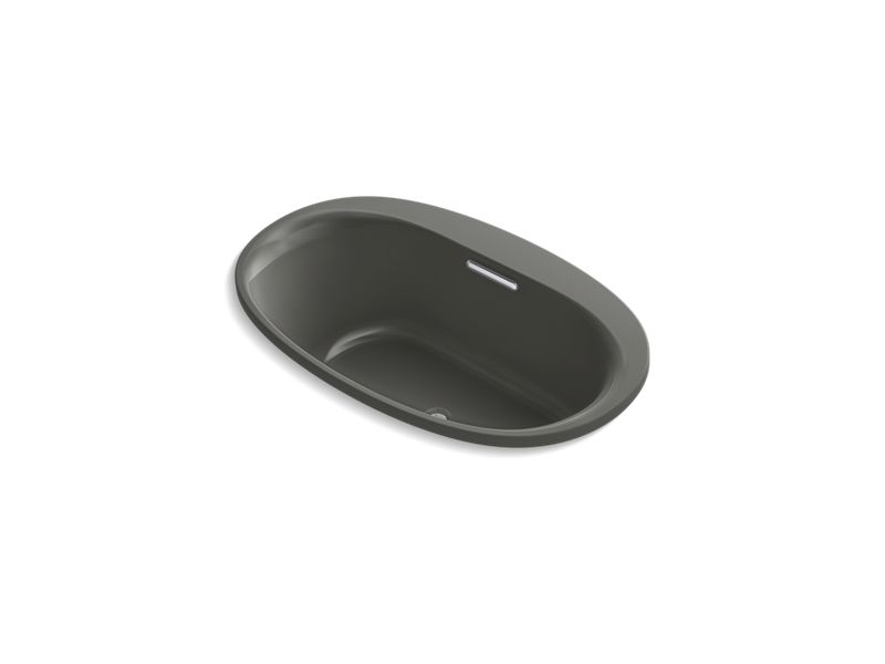 KOHLER K-5714-VBW Underscore 59-11/16" x 35-5/8" drop-in VibrAcoustic bath with Bask heated surface