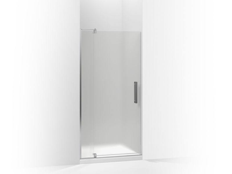KOHLER K-707516-D3 Revel Pivot shower door, 74" H x 31-1/8 - 36" W, with 5/16" thick Frosted glass