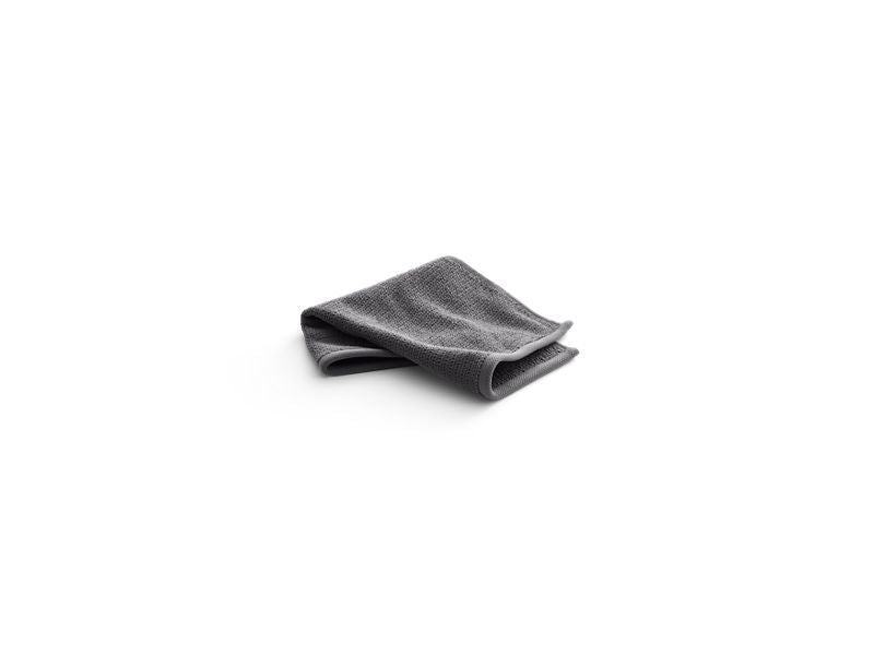 KOHLER 31509-TX-58 Turkish Bath Linens Washcloth With Textured Weave, 13" X 13" in Thunder Grey
