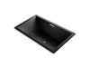 KOHLER K-1174-XH2G-7 Underscore Rectangle 72" x 42" drop-in whirlpool + BubbleMassage(TM) Air Bath with center drain
