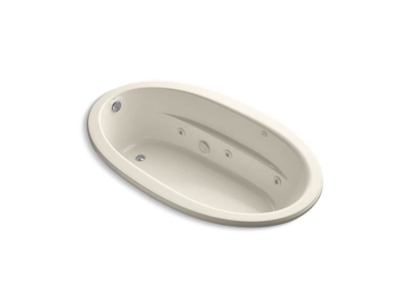 KOHLER K-1164-S1W-47 Sunward 72" x 42" drop-in whirlpool with Bask heated surface