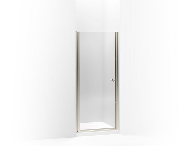 KOHLER K-702402-L Fluence Pivot shower door, 65-1/2" H x 30 - 31-1/2" W, with 1/4" thick Crystal Clear glass