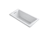 KOHLER K-1822-GHVB Underscore 66" x 32" VibrAcoustic bath with Heated BubbleMassage