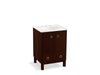 KOHLER K-99501-LG-1WG Jacquard 24" bathroom vanity cabinet with furniture legs, 2 doors and 1 drawer