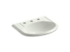 KOHLER K-2279-8-NY Devonshire Drop-in bathroom sink with 8" widespread faucet holes