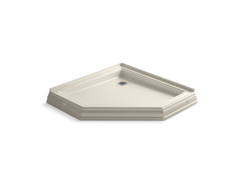 KOHLER K-9542-47 Memoirs 42" x 42" Neo-angle single threshold rear center drain shower base