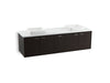 KOHLER K-99550-SD-1WK Jute 72" wall-hung bathroom vanity cabinet with 4 doors and 1 split drawer