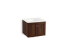 KOHLER K-99513-1WE Damask 24" wall-hung bathroom vanity cabinet with 2 doors