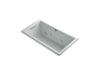 KOHLER K-1168-H2-95 Underscore Rectangle 60" x 32" drop-in whirlpool with heater without jet trim