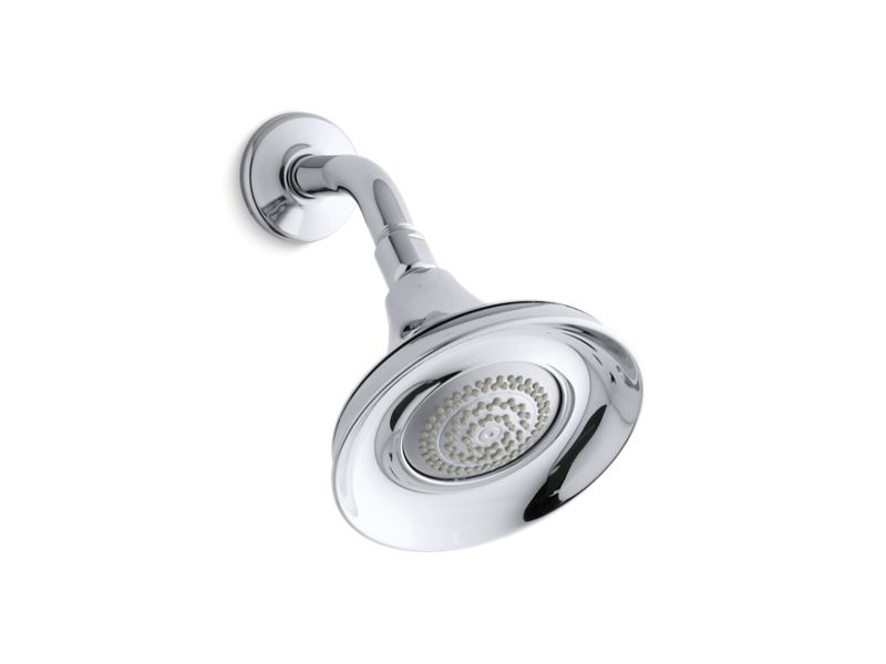 KOHLER 10240-CP Fort?? 1.75 Gpm Multifunction Wall-Mount Showerhead With Masterclean(Tm) Spray Nozzle in Polished Chrome
