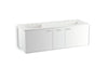 KOHLER K-99548-SD-1WA Jute 60" wall-hung bathroom vanity cabinet with 2 doors and 1 split drawer
