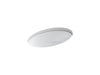 KOHLER K-2907-4U-0 Thoreau Undermount bathroom sink with 4" oversize centerset faucet holes