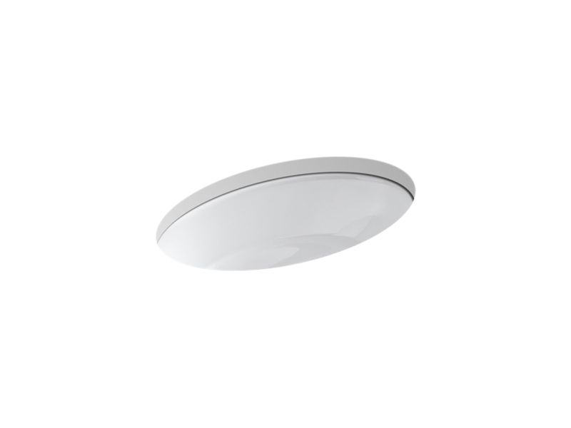 KOHLER K-2907-4U-0 Thoreau Undermount bathroom sink with 4" oversize centerset faucet holes