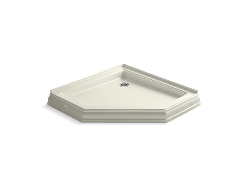 KOHLER K-9542 Memoirs 42" x 42" Neo-angle single threshold rear center drain shower base