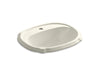 KOHLER K-2189-1-96 Portrait Drop-in bathroom sink with single faucet hole