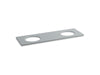 KOHLER 5434-S36 Solid/Expressions 73" Vanity Top With Double Verticyl(R) Oval Cutout in Ice Grey Expressions