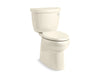 KOHLER 5310-RA Cimarron Two-piece elongated 1.28 gpf chair height toilet with right-hand trip lever
