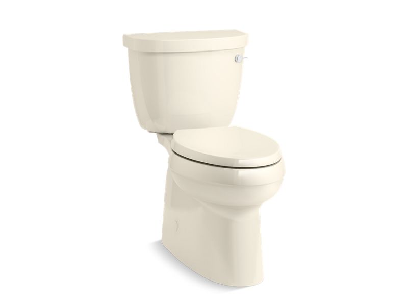 KOHLER 5310-RA Cimarron Two-piece elongated 1.28 gpf chair height toilet with right-hand trip lever