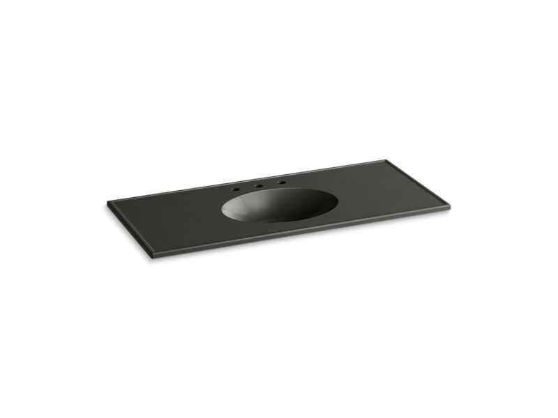 KOHLER K-2891-8 Ceramic/Impressions 49" Vitreous china vanity top with integrated oval sink