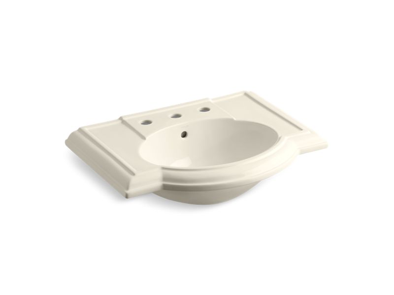 KOHLER K-2295-8-47 Devonshire Bathroom sink with 8" widespread faucet holes