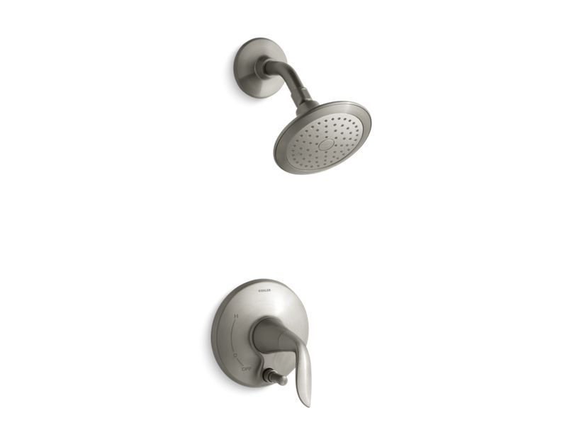 KOHLER T5319-4-BN Refinia Shower Trim Set With Push-Button Diverter, Valve Not Included in Vibrant Brushed Nickel