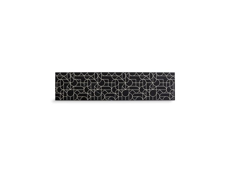 KOHLER 22573-NM Tailor 34-3/4" Etched Stone Insert in Nero Marquina