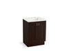 KOHLER K-99526-TK-1WB Poplin 24" bathroom vanity cabinet with toe kick and 2 doors