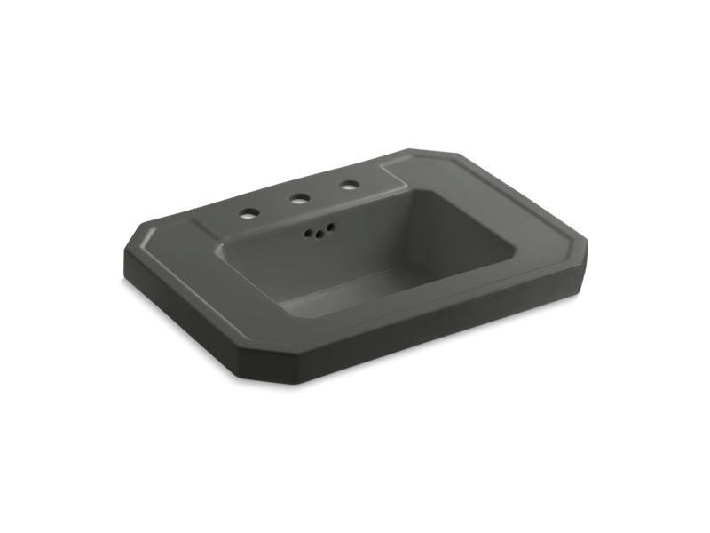 KOHLER K-2323-8-58 Kathryn Bathroom sink basin with 8" widespread faucet holes