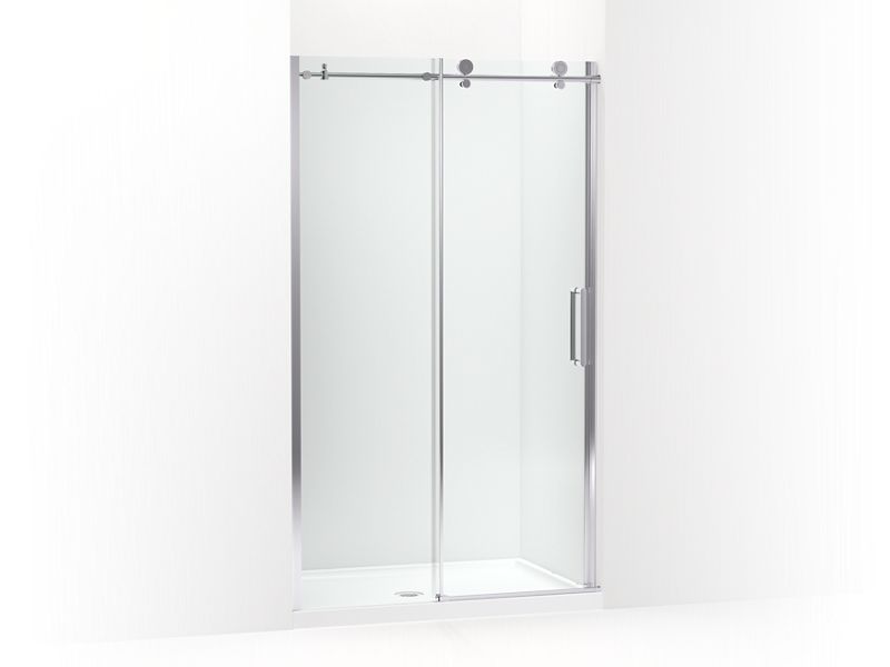 KOHLER K-706080-L Composed Sliding shower door, 78" H x 44-5/8 - 47-7/8" W, with 3/8" thick Crystal Clear glass