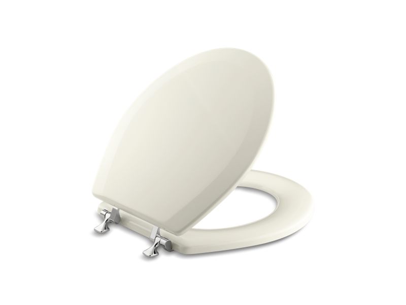 KOHLER K-4726-T-96 Triko round-front toilet seat with Polished Chrome hinges