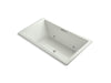 KOHLER K-1174-GVBCW-NY Underscore Rectangle 72" x 42" drop-in VibrAcoustic + BubbleMassage(TM) Air Bath with Bask(TM) heated surface and chromatherapy and center drain