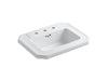 KOHLER K-2325-8-0 Kathryn Drop-in bathroom sink with 8" widespread faucet holes