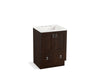 KOHLER K-99527-TK-1WB Poplin 24" bathroom vanity cabinet with toe kick, 2 doors and 1 drawer