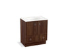 KOHLER K-99503-TK-1WE Jacquard 30" bathroom vanity cabinet with toe kick, 2 doors and 1 drawer