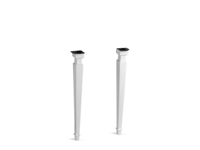 KOHLER 2318-0 Kathryn Tapered Fireclay Table Legs in White