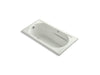 KOHLER 1357-GHW-NY Devonshire 60" X 32" Heated Bubblemassage Air Bath With Bask, Reversible Drain in Dune