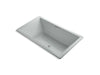 KOHLER K-1174-G-95 Underscore Rectangle 72" x 42" drop-in BubbleMassage(TM) Air Bath with center drain