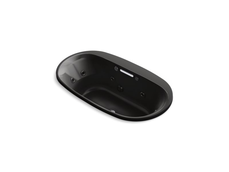 KOHLER K-5716-XH2G-7 Underscore Oval 66" x 36" drop-in whirlpool + BubbleMassage(TM) Air Bath